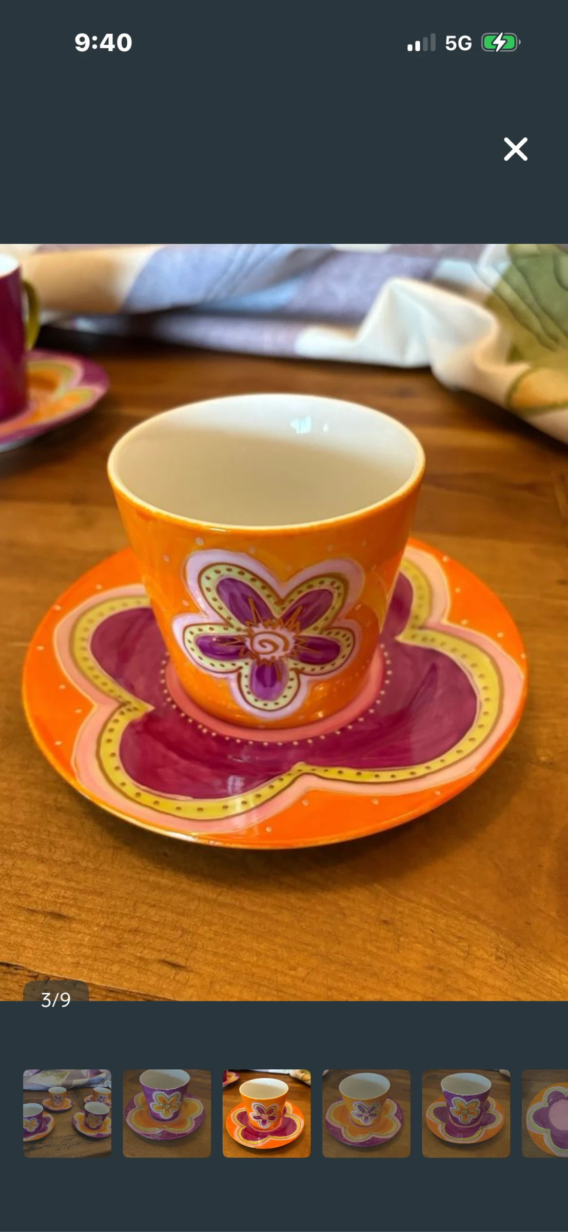 4 cups and saucers – photo 3